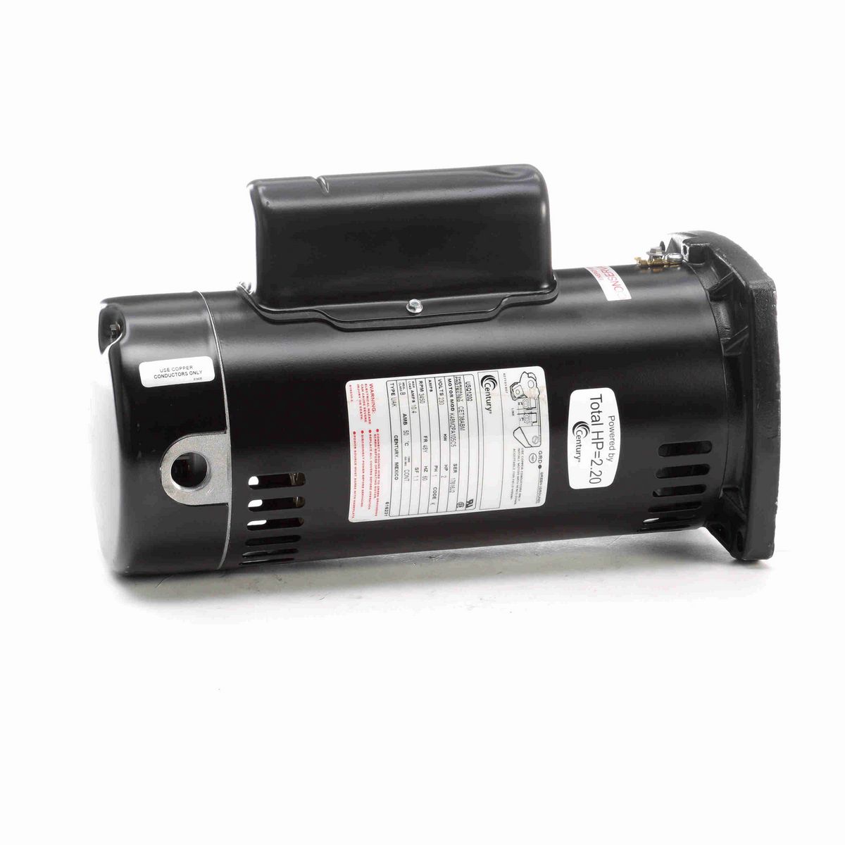 Century Pool Pump Motor, 2 HP, 1 Ph, 60 Hz, 230 V, 3600 RPM, 48Y Frame, ODP - USQ1202