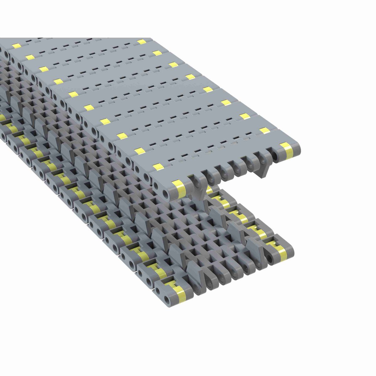 Rexnord 8505M Straight Running Solid Top, Material: Silver Platinum Series™ X, Width: 85mm, Pitch: 0.75in - 10286183