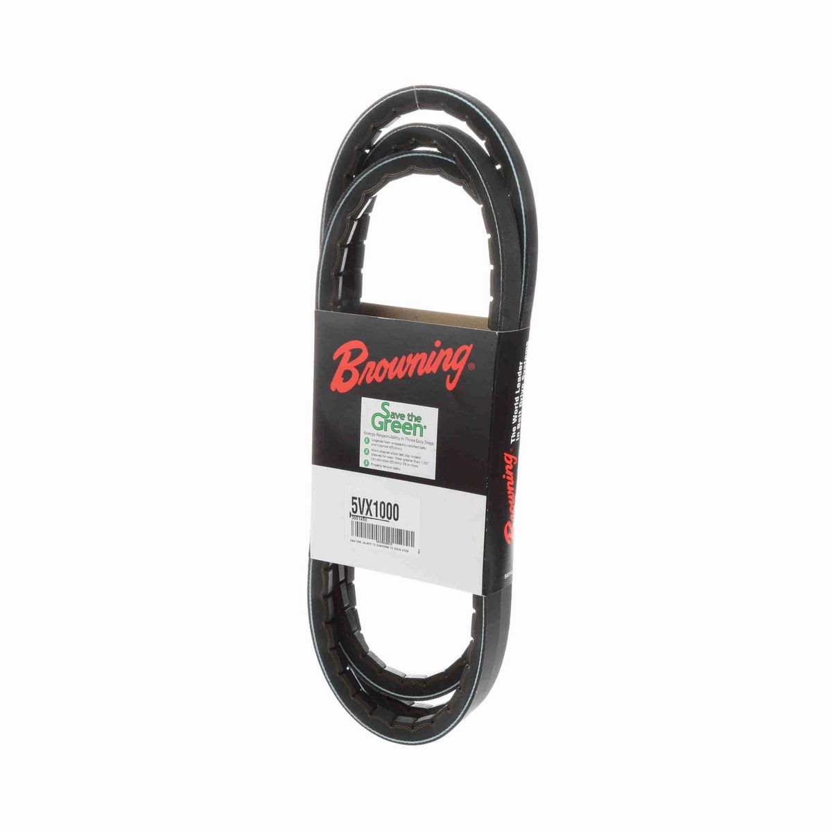 Browning EPDM Notched Belt 98% Efficient - 5VX1000