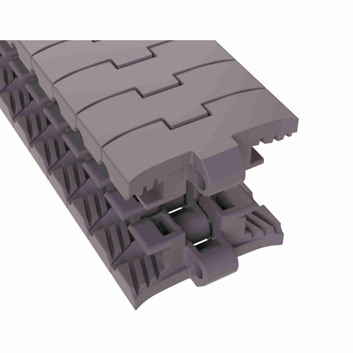 Rexnord 1055 FTTAB Side-flexing Solid Top, Material: Brown High Performance, Width: 4.5in, Pitch: 1in - 749.10.40
