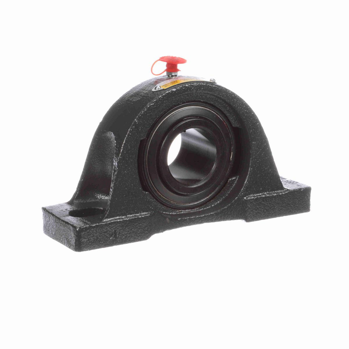 Sealmaster Mounted Cast Iron Two Bolt Pillow Block Ball Bearing - 52100 Bearing Steel, Black Oxided - Setscrew Lock - High Temperature - NP-24 HT