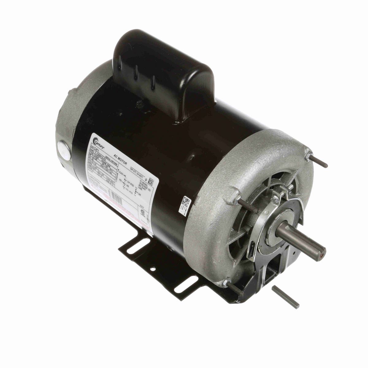 Century Fan and Blower Motor, 1.0-.28 HP, 1 Ph, 60 Hz, 115 V, 1800 RPM, M56 Frame, DP - C471