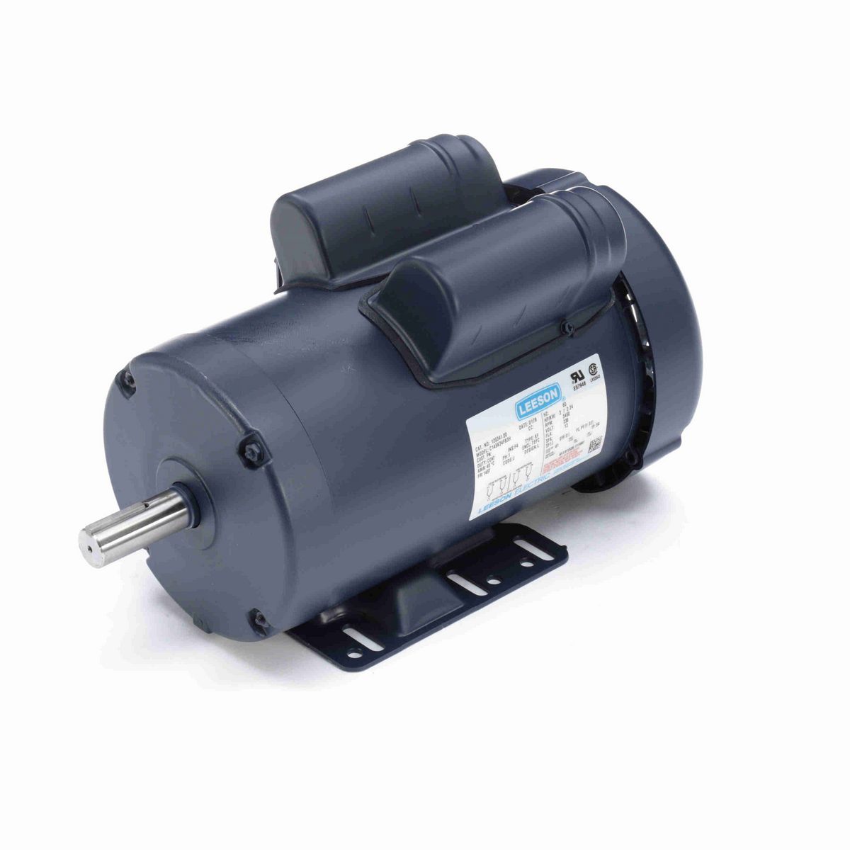 LEESON General Purpose Motor, 3 HP, 1 Ph, 60 Hz, 230 V, 3600 RPM, 145T Frame, TEFC - 120341.00