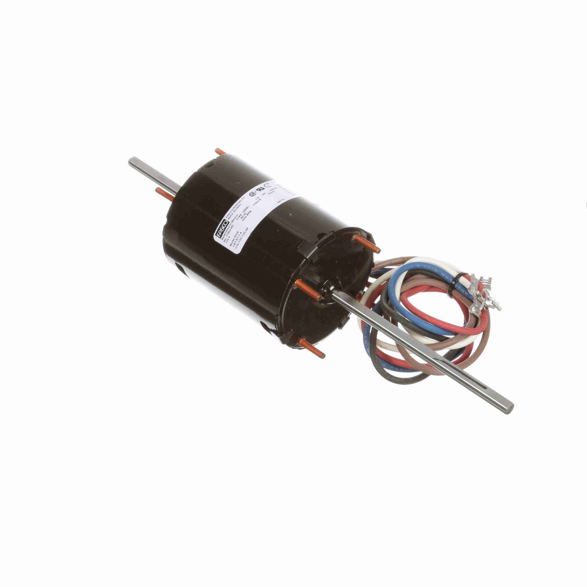 FASCO Fan and Blower Motor, 1/10-1/20-1/25 HP, 1 Ph, 60 Hz, 115 V, 1550 RPM, 3 Speed, 3.3" Diameter, OAO - D326