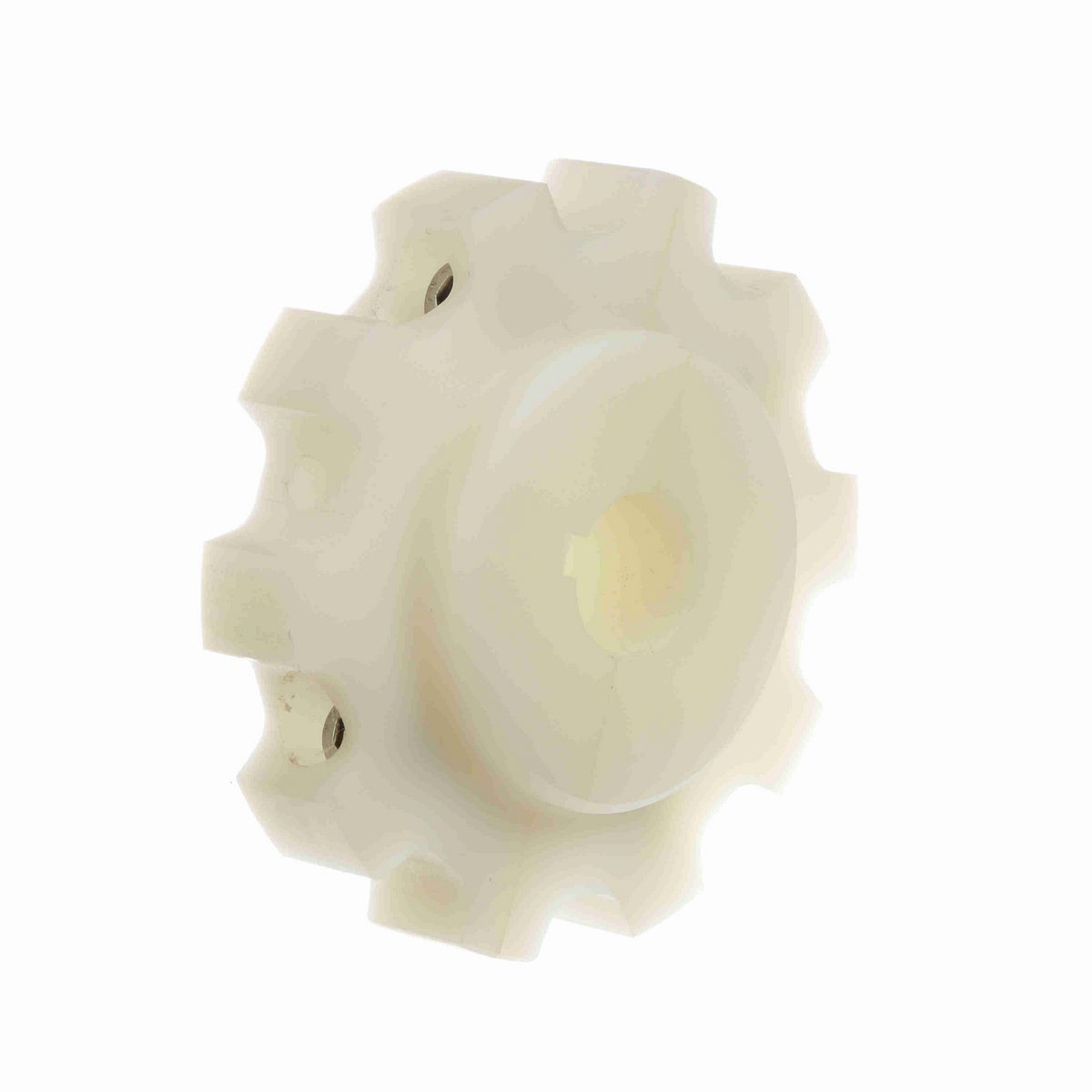 System Plast 882 Series Split Machined Sprocket with 10 Teeth, a 1in Round Shaft-Ready Bore and Setscrew - 882-10R1-DMS-SS