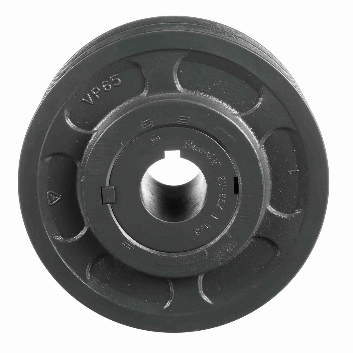 Browning 2 Groove Cast Iron Finish Bore FHP Variable Pitch Sheave - 2VP65X 1 3/8