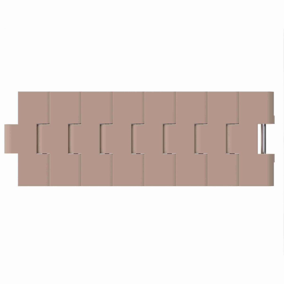 Rexnord 882B Side-flexing Solid Top, Material: Tan Low Friction, Width: 4.5in, Pitch: 1.5in - LF882K4-1/2