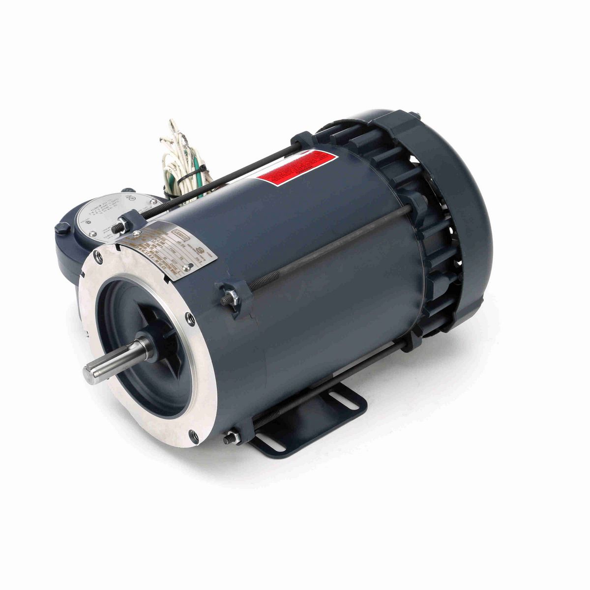 LEESON Explosion Proof Motor, 0.75 HP, 3 Ph, 60 Hz, 208-230/460 V, 1800 RPM, 56C Frame, EPFC - 116191.00