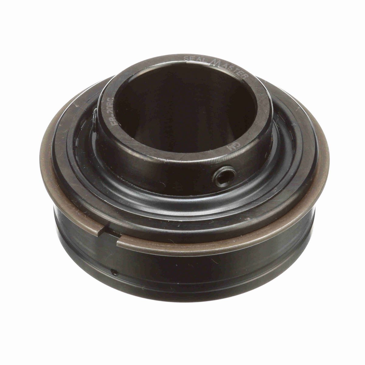 Sealmaster Mounted Insert Only Ball Bearing - 52100 Bearing Steel, Black Oxided - Setscrew Lock - ER-20RC