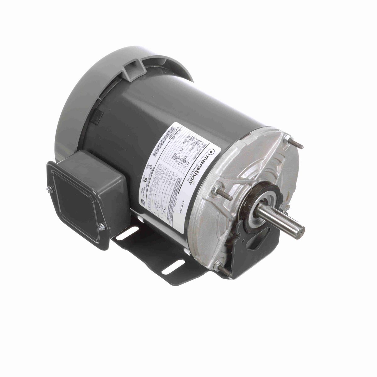 LEESON Fan and Blower Motor, 1/2-1/6 HP, 1 Ph, 60 Hz, 230 V, 1800 RPM, 56 Frame, TEFC - H293
