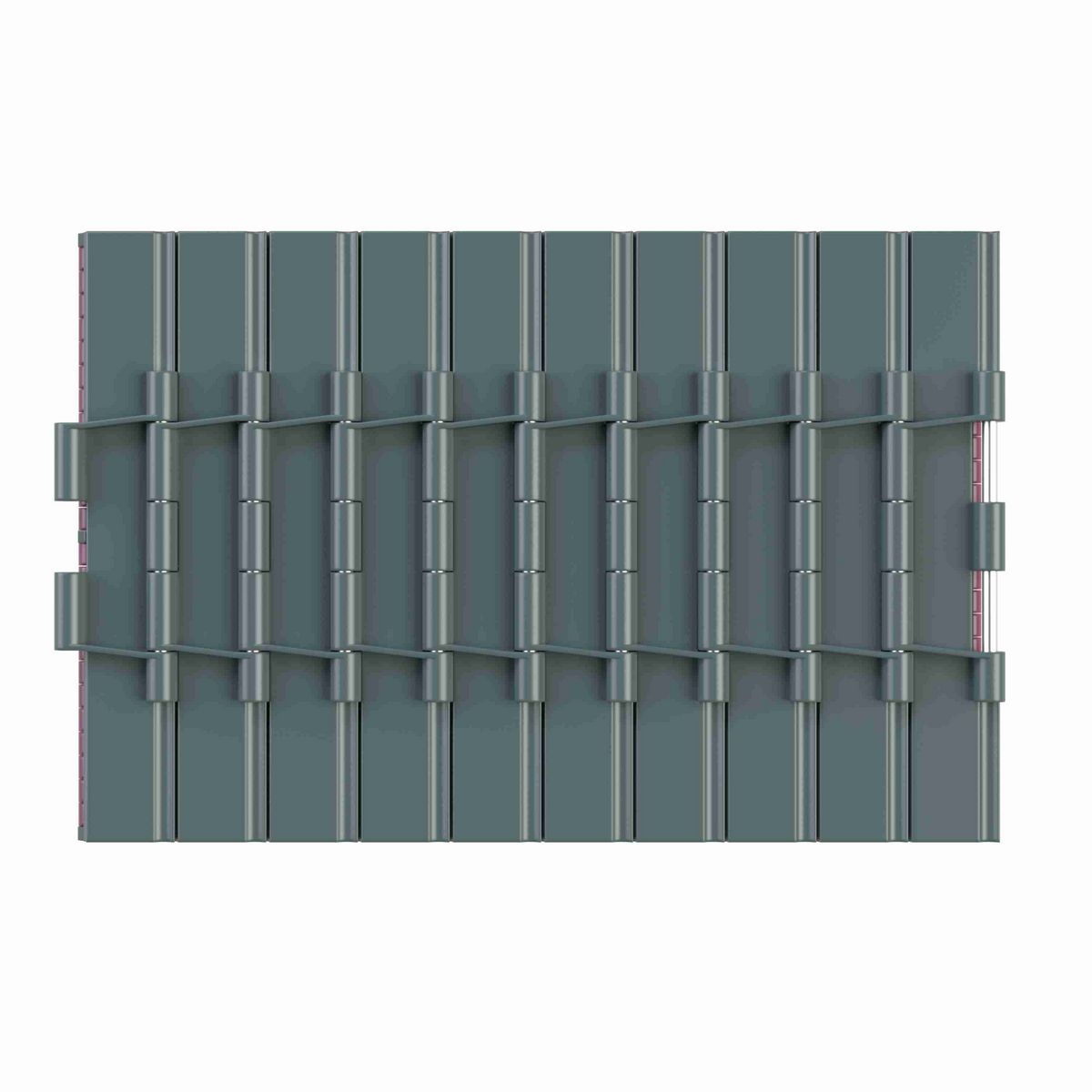 Rexnord SWH LBP Straight Running Low Backline Pressure, Material: Internally Lubricated Polyacetal (Grey), Width: 12in, Pitch: 1.5in - 752.82.10