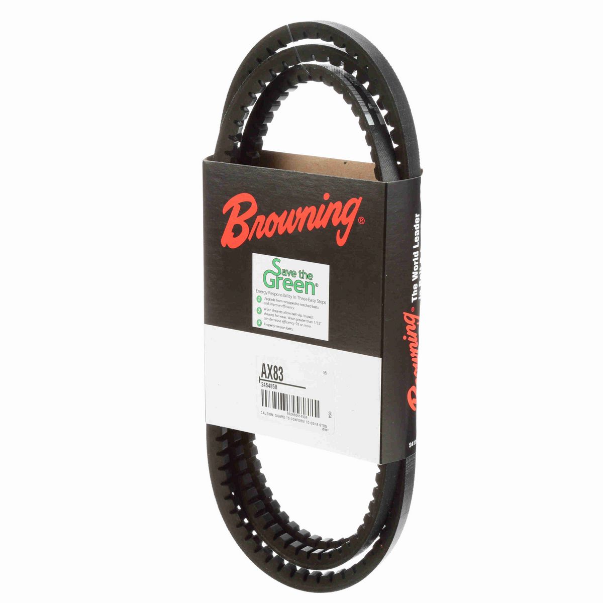 Browning EPDM Notched Belt 98% Efficient - AX83