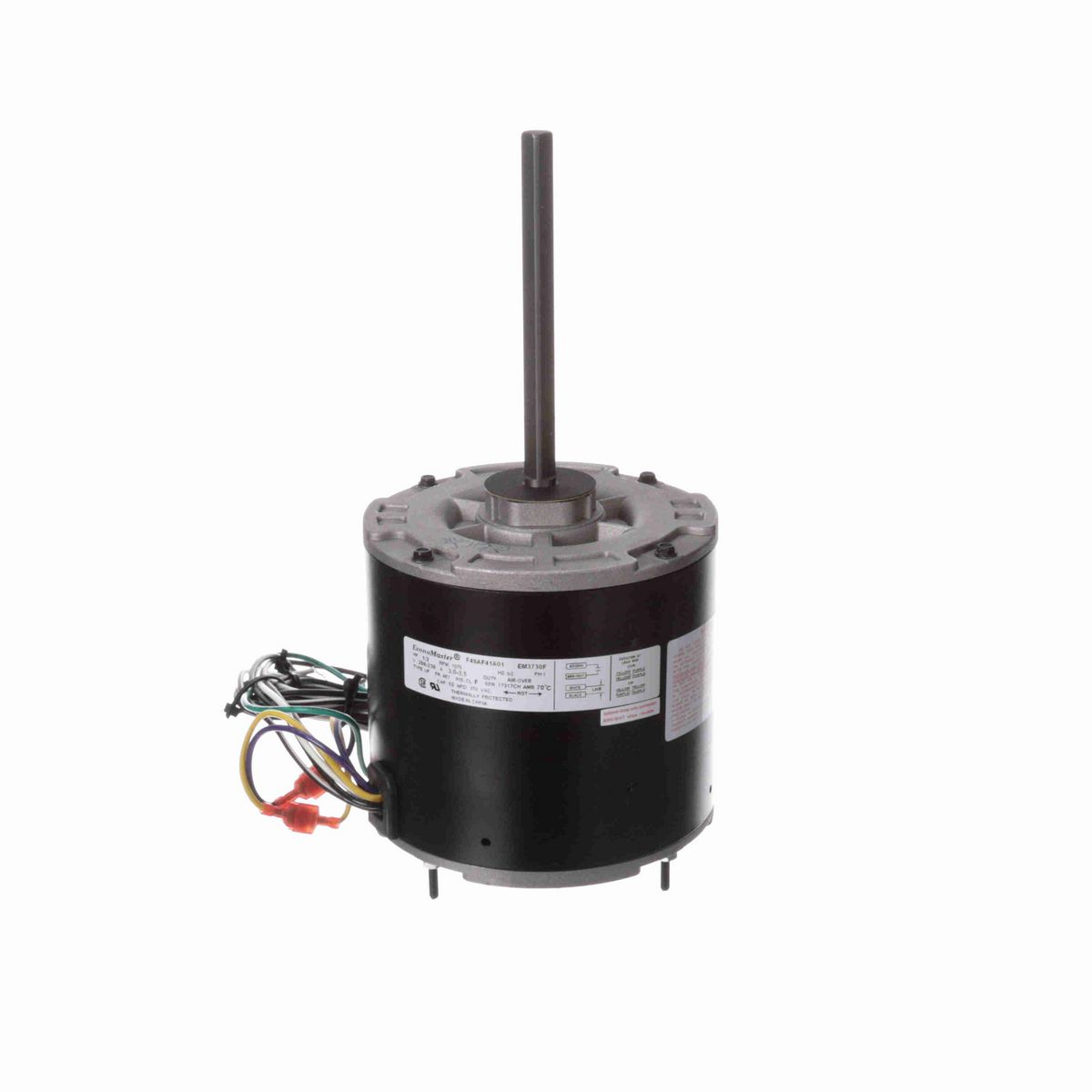 Century PRO-E SERIES® Condenser Fan Motor, 1/2 HP, 1 Ph, 60 Hz, 208-230 V, 1075 RPM, 1 Speed, 48 Frame, ENCLOSED - EM3730F