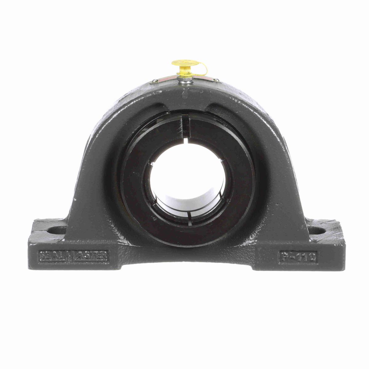 Sealmaster Mounted Cast Iron Two Bolt Pillow Block Ball Bearing - 52100 Bearing Steel, Black Oxided - Concentric Lock - NP-32T