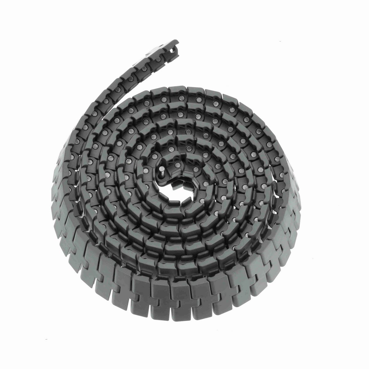 System Plast 2250FT-TAB Side-flexing Solid Top, Material: Gray Low Friction, Width: 3.3in, Pitch: 1in - LFG2250FT-TAB-K330