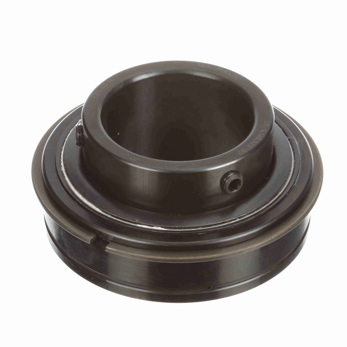 Sealmaster Mounted Insert Only Ball Bearing - 52100 Bearing Steel, Black Oxided - Setscrew Lock - High Temperature - ERX-43 HI