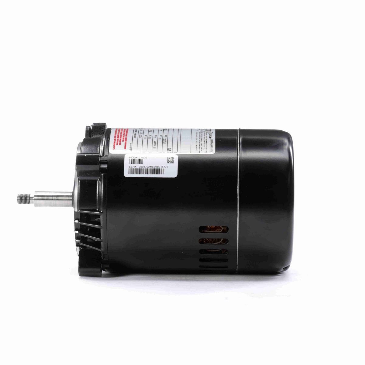 Century Jet Pump Motor, 1/3 HP, 1 Ph, 60 Hz, 230/115 V, 3600 RPM, 56J Frame, ODP - T1032