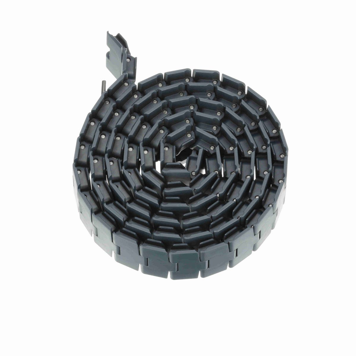 System Plast 879TAB Side-flexing Solid Top, Material: NG evo (Gray Blue), Width: 3.25in, Pitch: 1.5in - NGE879TAB-K325