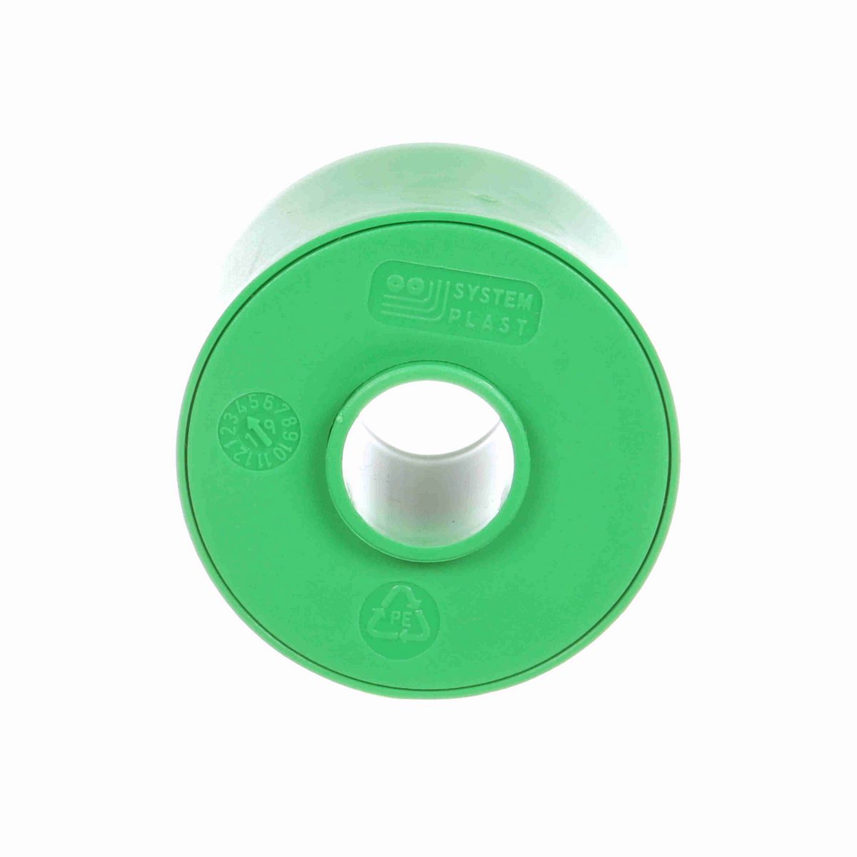 System Plast Return Roller; OD: 60-mm, Shaft Dia: 20-mm, Length: 40.5-mm, Color: Green - R-60B20ML41-PEG