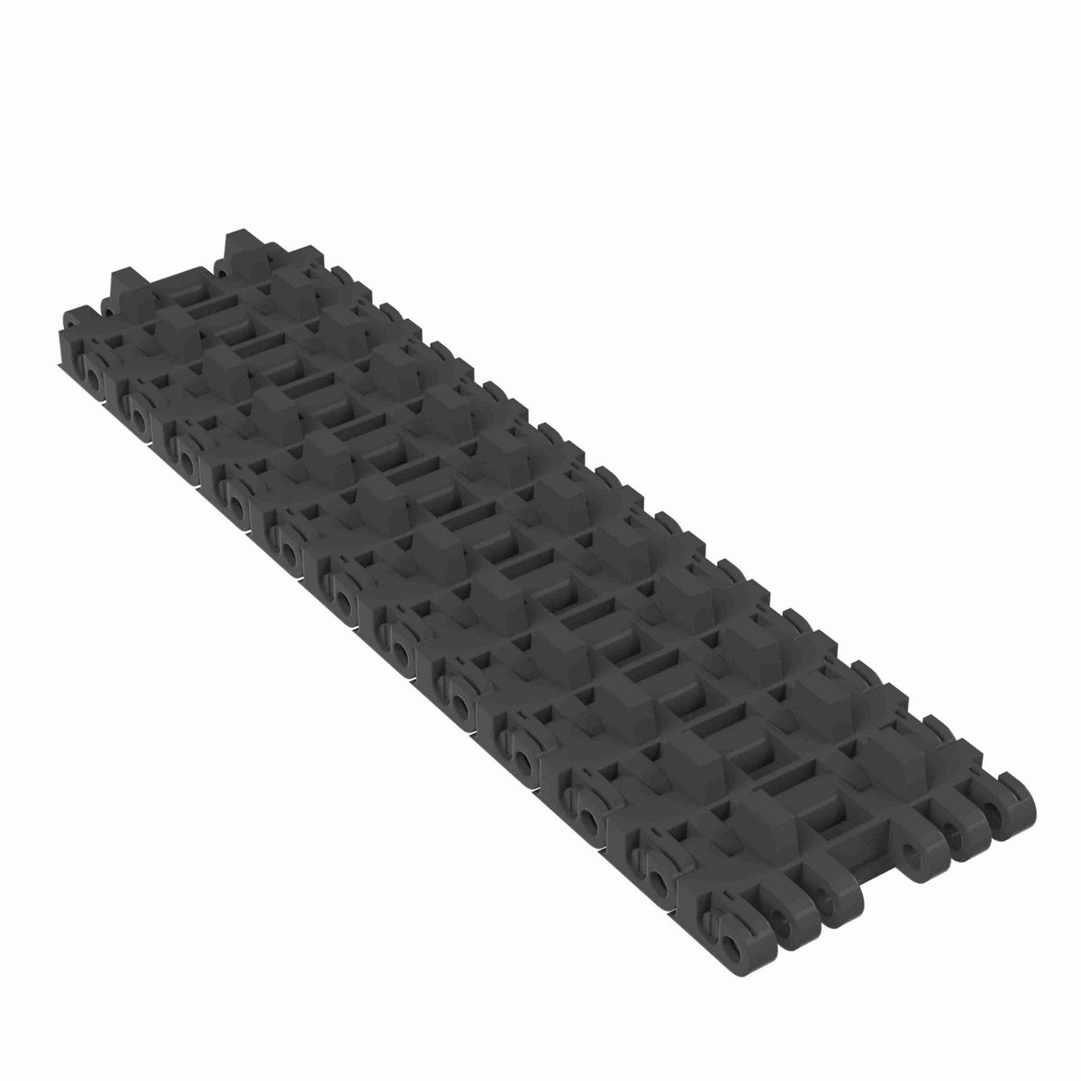 Rexnord 7705 Straight Running Solid Top, Material: Black Abrasion Resistant Polyamide, Width: 3.25in, Pitch: 1in - 81449771