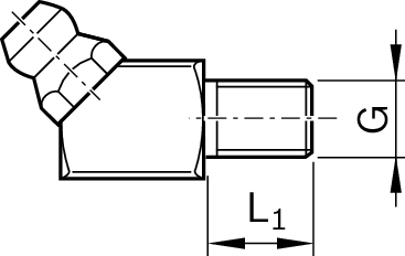 Смазочный ниппель гидравлического типа Bosch Rexroth M6X8-45DEG [R341700702]