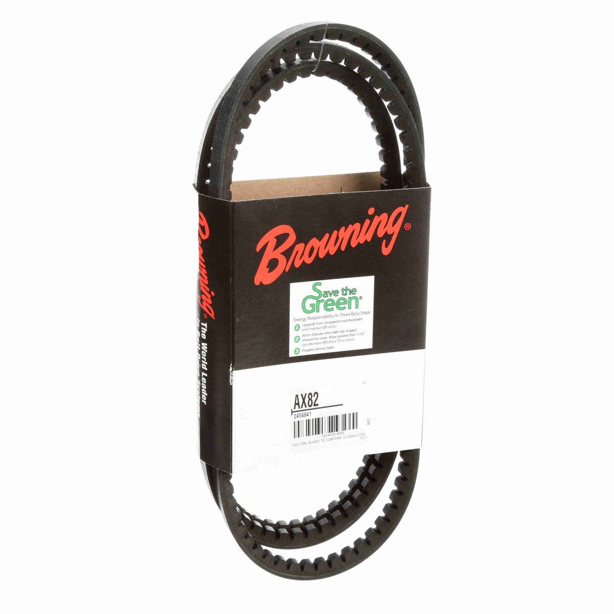 Browning EPDM Notched Belt 98% Efficient - AX82