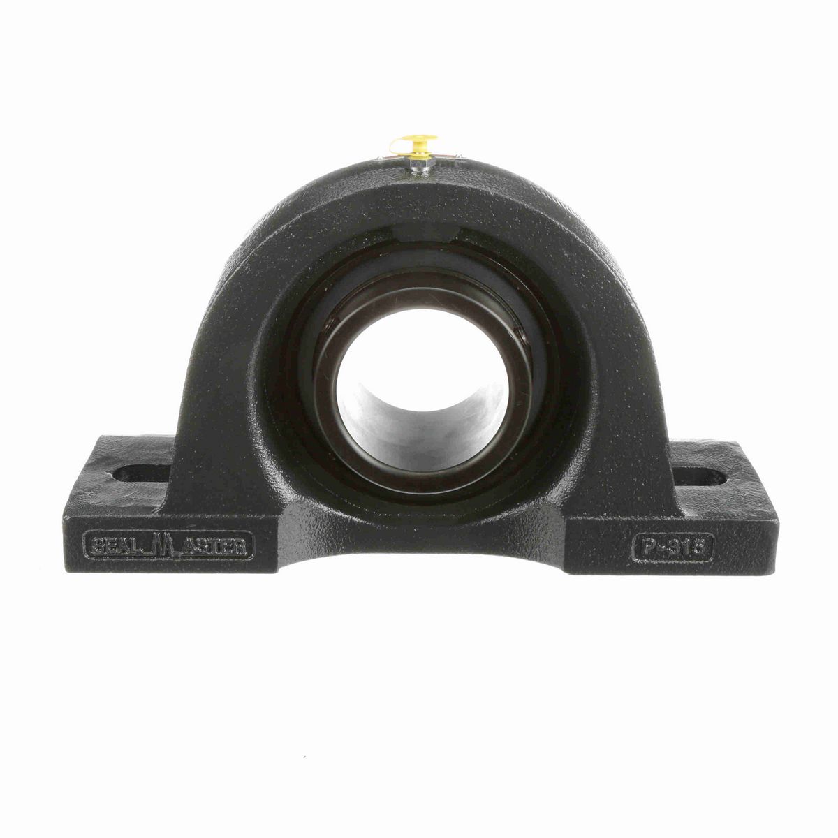 Sealmaster Mounted Cast Iron Two Bolt Pillow Block Ball Bearing - 52100 Bearing Steel, Black Oxided - Setscrew Lock - MP-55C