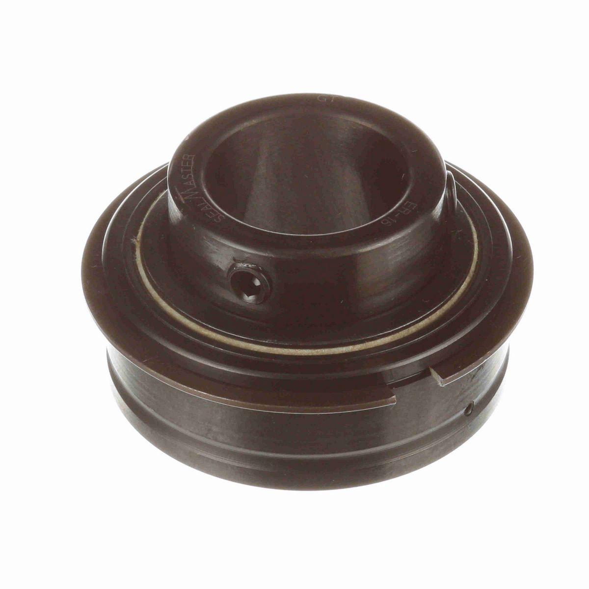 Sealmaster Mounted Insert Only Ball Bearing - 52100 Bearing Steel, Black Oxided - Setscrew Lock - ER-16