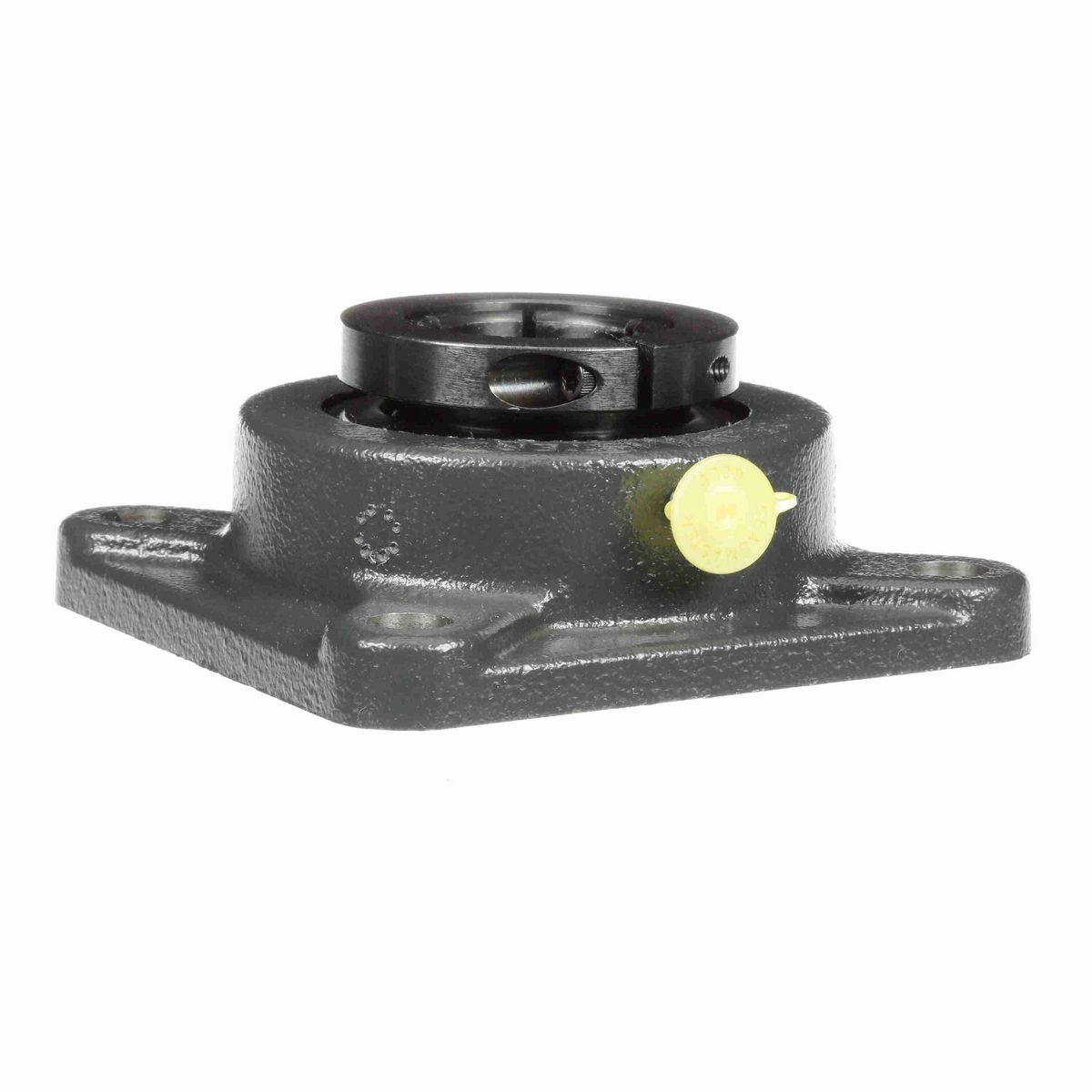 Sealmaster Mounted Cast Iron Four Bolt Flange Ball Bearing - 52100 Bearing Steel, Black Oxided - Concentric Lock - Air Handling Housing Fit, Noise Tested - SF-24T CXU