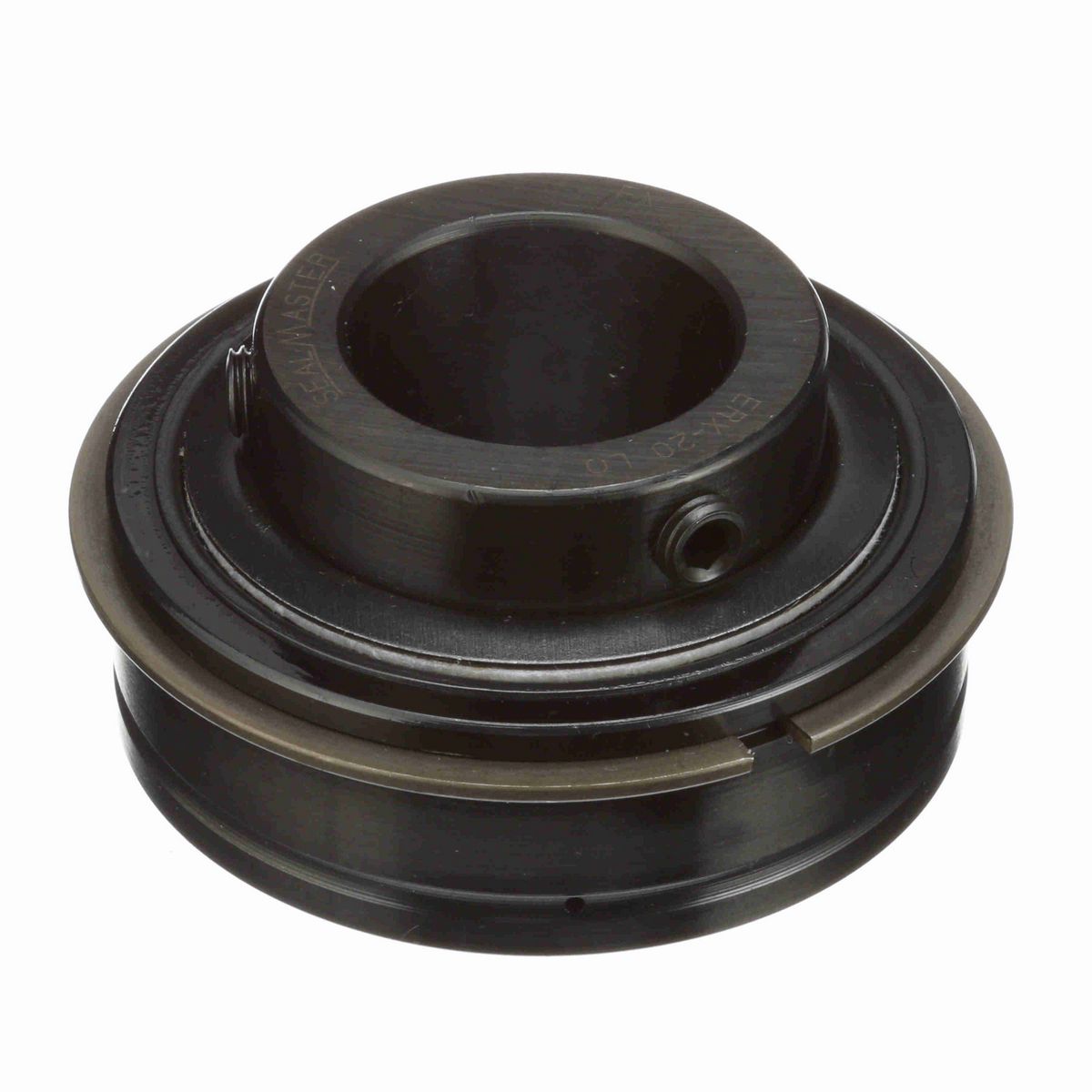 Sealmaster Mounted Insert Only Ball Bearing - 52100 Bearing Steel, Black Oxided - Setscrew Lock - Low Drag - ERX-28 LO
