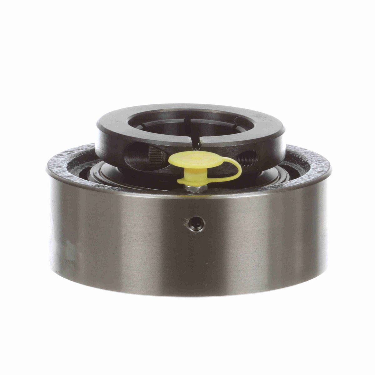 Sealmaster Mounted Cast Iron Cylindrical Cartridge Ball Bearing - 52100 Bearing Steel, Black Oxided - Concentric Lock - SC-24T