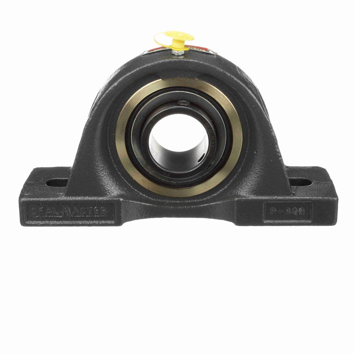 Sealmaster Mounted Cast Iron Two Bolt Pillow Block Ball Bearing - 52100 Bearing Steel, Black Oxided - Setscrew Lock - EMP-23
