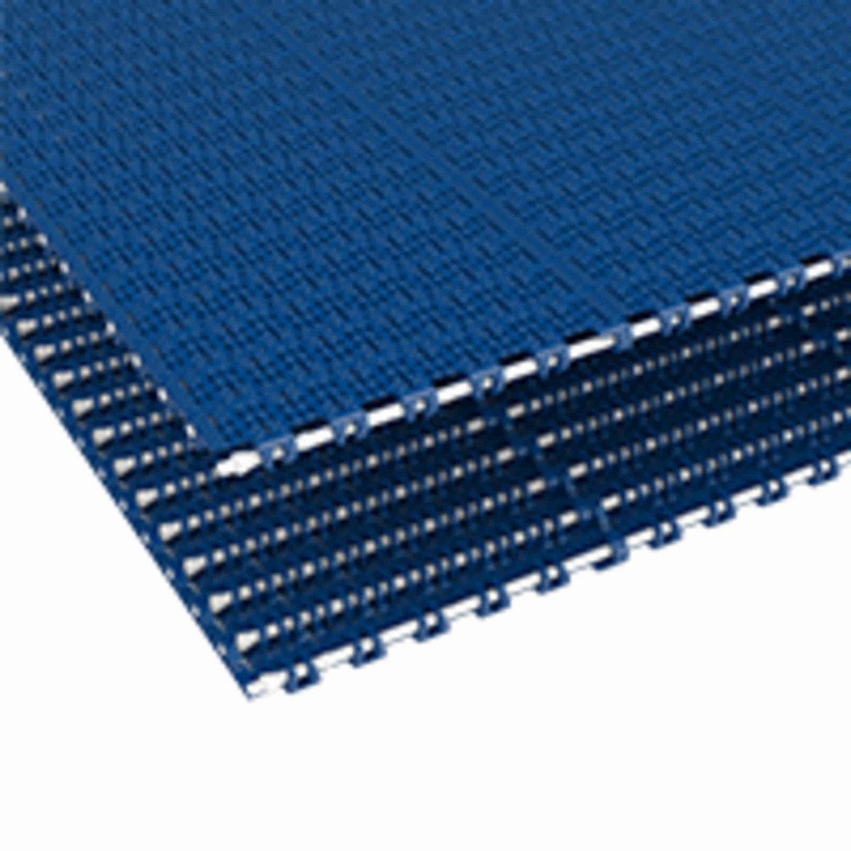 Rexnord 1018 Straight Running Perforated Nub Top, Material: Blue Low Temperature, Width: 8in, Pitch: 1in - 10683479