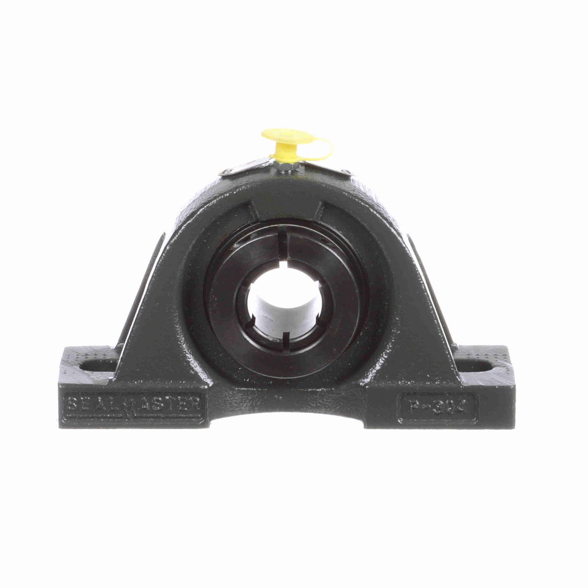 Sealmaster Mounted Cast Iron Two Bolt Pillow Block Ball Bearing - 52100 Bearing Steel, Black Oxided - Concentric Lock - MP-16T