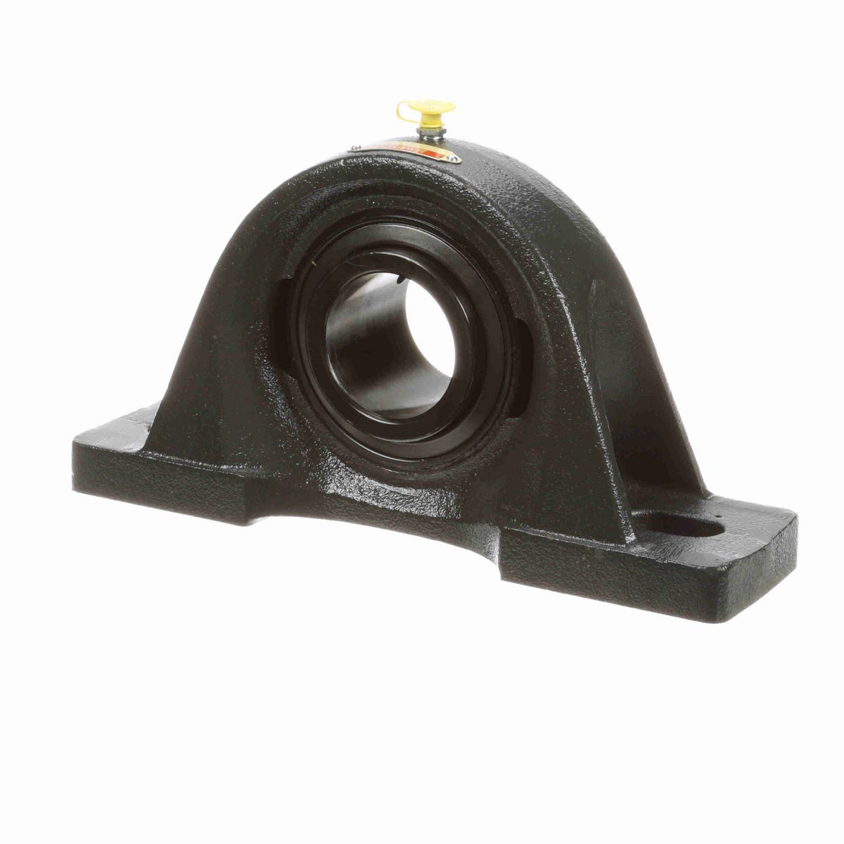 Sealmaster Mounted Cast Iron Two Bolt Pillow Block Ball Bearing - 52100 Bearing Steel, Black Oxided - Setscrew Lock - SP-36