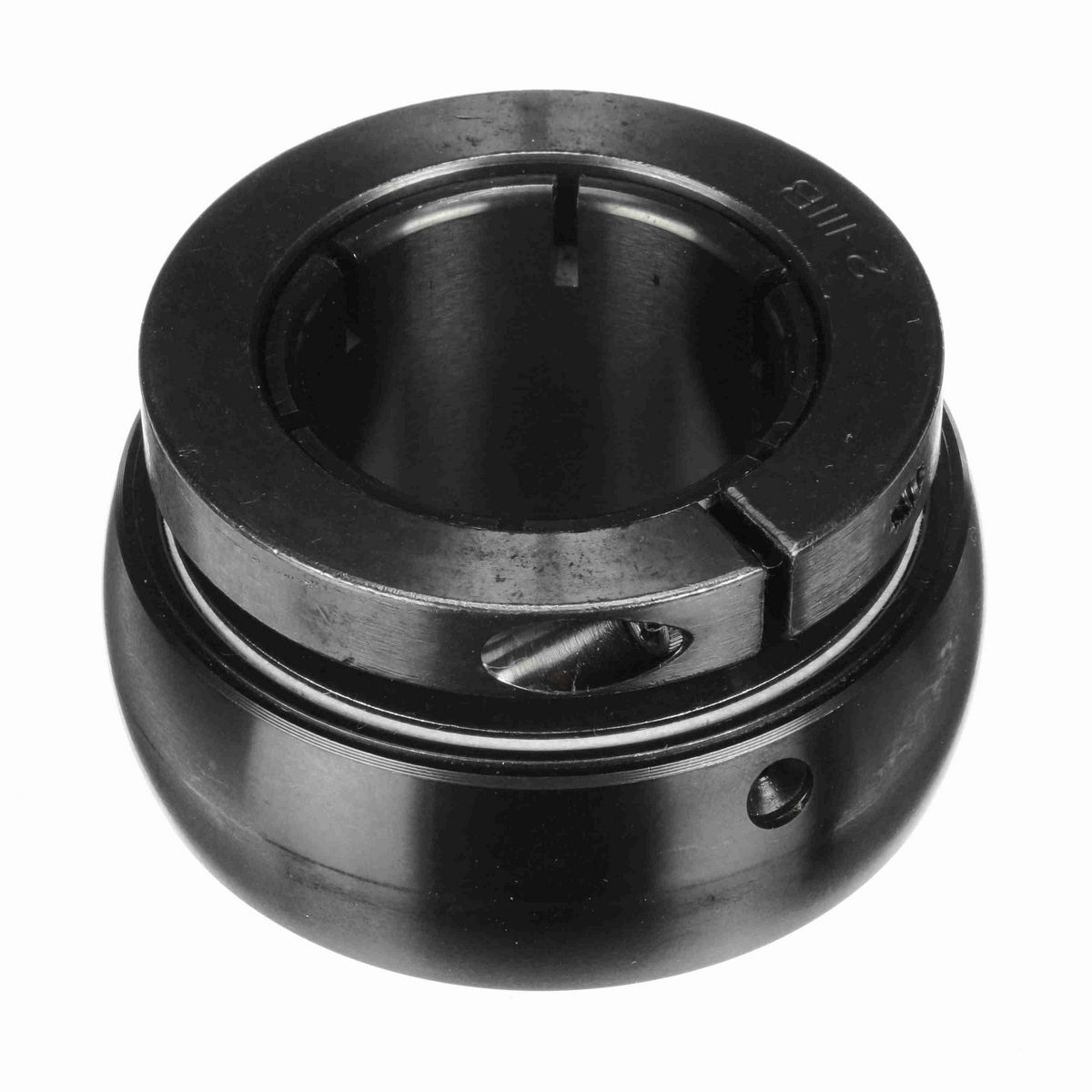Sealmaster Mounted Insert Only Ball Bearing - 52100 Bearing Steel, Black Oxided - Concentric Lock - 2-112T