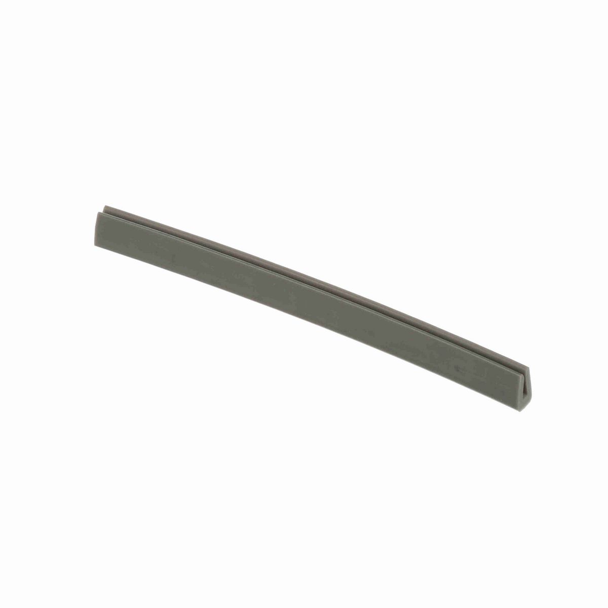 System Plast Bar Cap: 0.31"W X 0.5"H X 240"L Grey Nolu-S - VG-P18BC-NS-20