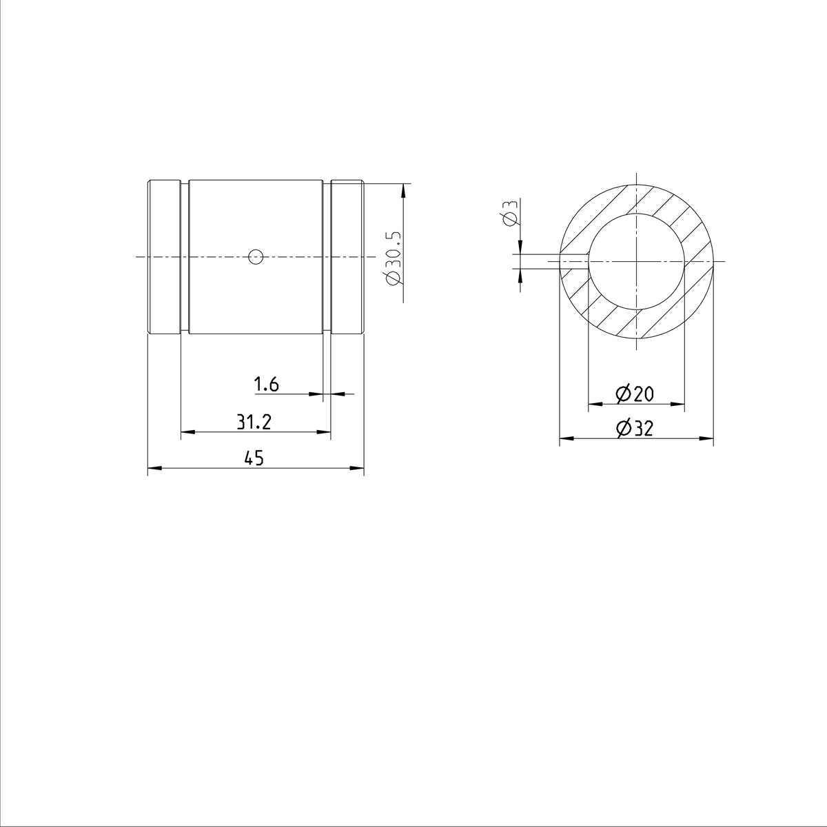 Суперлинейная втулка Bosch Rexroth KBH-20 [R073202000]