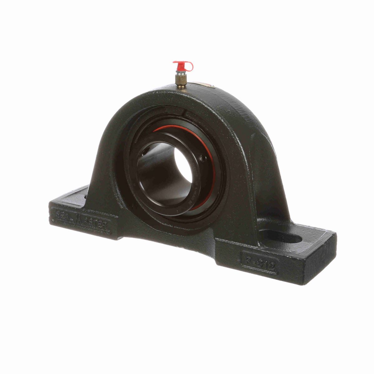 Sealmaster Mounted Cast Iron Two Bolt Pillow Block Ball Bearing - 52100 Bearing Steel, Black Oxided - Lock - S-3080-M43