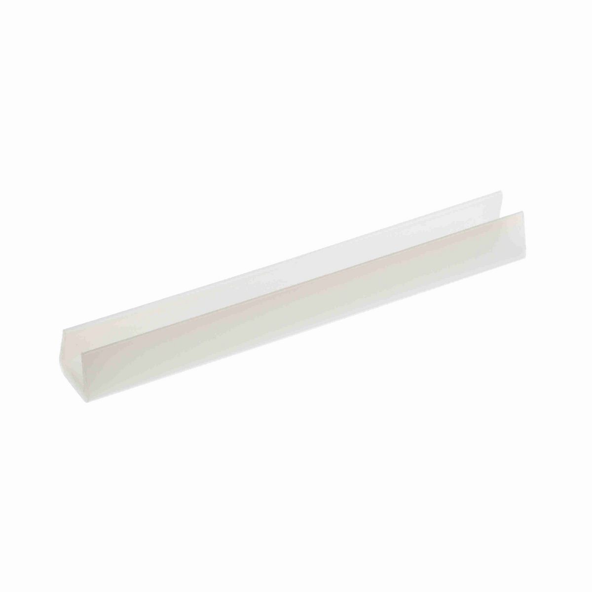 System Plast Bar Cap: 0.75"W X 0.69"H X 240"L White UHMW-PE - VG-P12BC-20