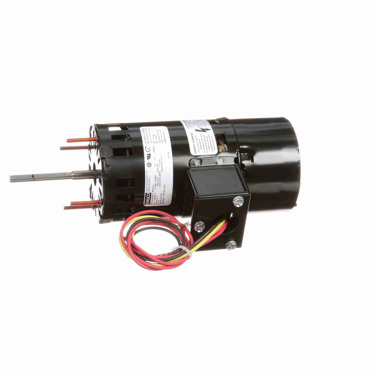 FASCO OEM Replacement Motor, 1/15 HP, 1 Ph, 60 Hz, 208-230 V, 3450/2875 RPM, 1 Speed, 3.3" Diameter, OAO - D1178