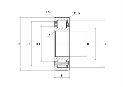 Однорядный цилиндрический роликоподшипник NTN NF306EAT2X