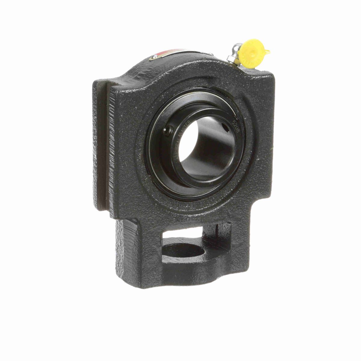 Sealmaster Mounted Cast Iron Wide Slot Take Up Ball Bearing - 52100 Bearing Steel, Black Oxided - Setscrew Lock - ST-208