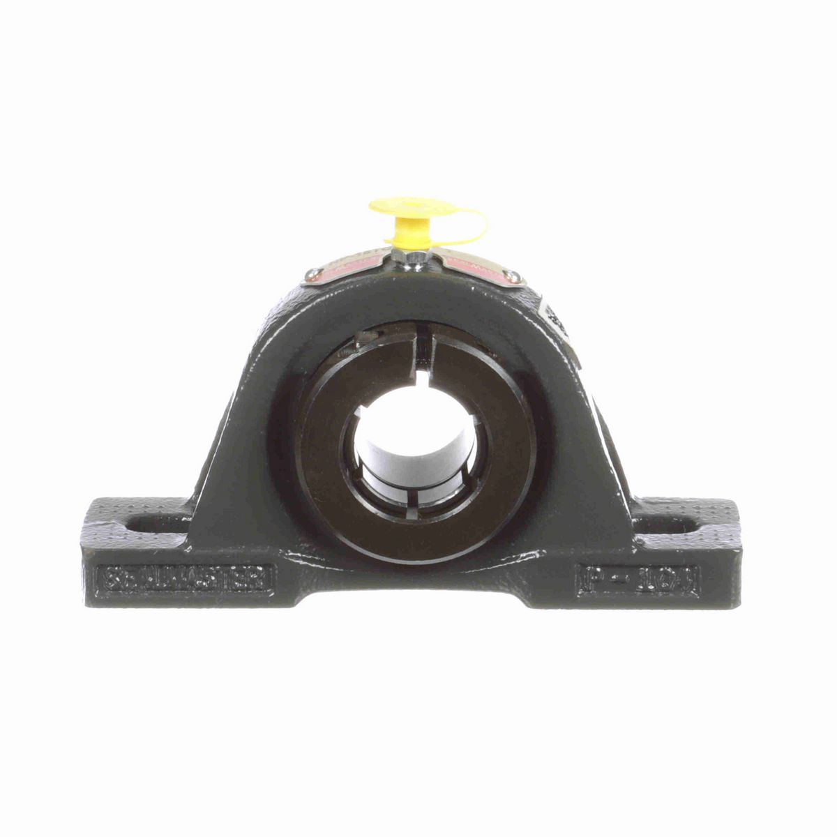 Sealmaster Mounted Cast Iron Two Bolt Pillow Block Ball Bearing - 52100 Bearing Steel, Black Oxided - Concentric Lock - NP-16TC