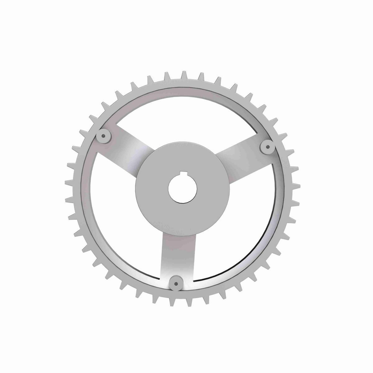 Rexnord 820 Series Solid One Piece Cast Iron Sprocket with 41 Teeth and a 1-1/4in Round Shaft-Ready Bore with Keyway & Setscrew - 401-334-5