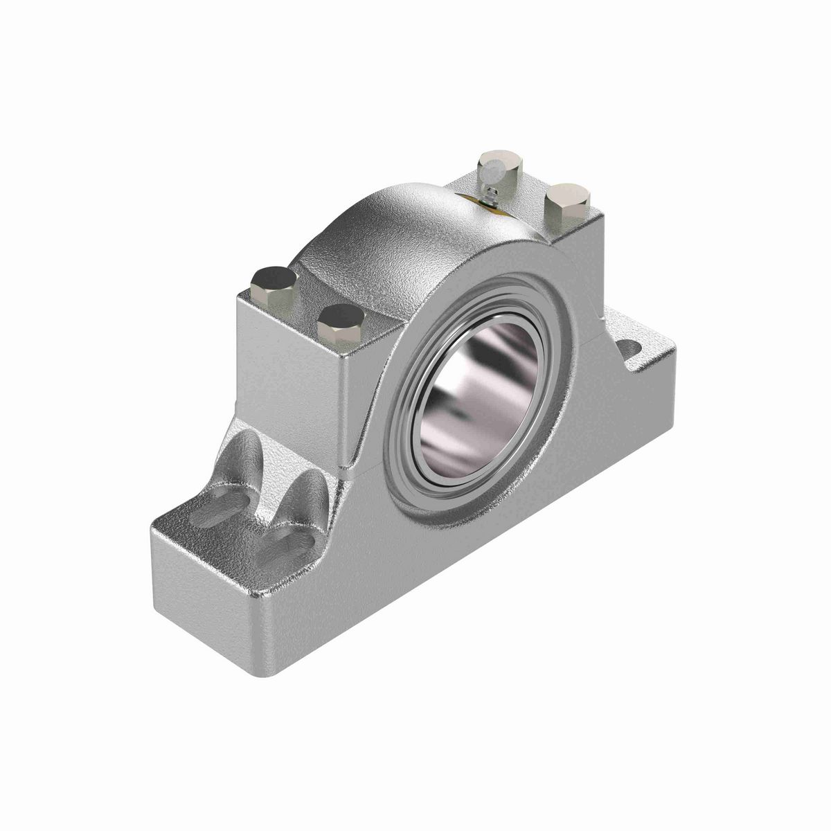 Sealmaster Mounted Flouropolymer Coated Cast Iron Four Bolt Pillow Block Tapered Roller - 52100 Bearing Steel - Collar Mount Lock - Corrosion Resistant - RPBA 408-C4 CR
