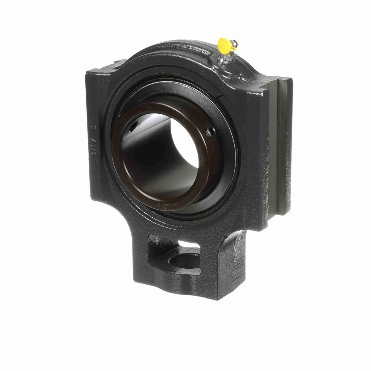 Sealmaster Mounted Cast Iron Wide Slot Take Up Ball Bearing - 52100 Bearing Steel, Black Oxided - Setscrew Lock - MST-64