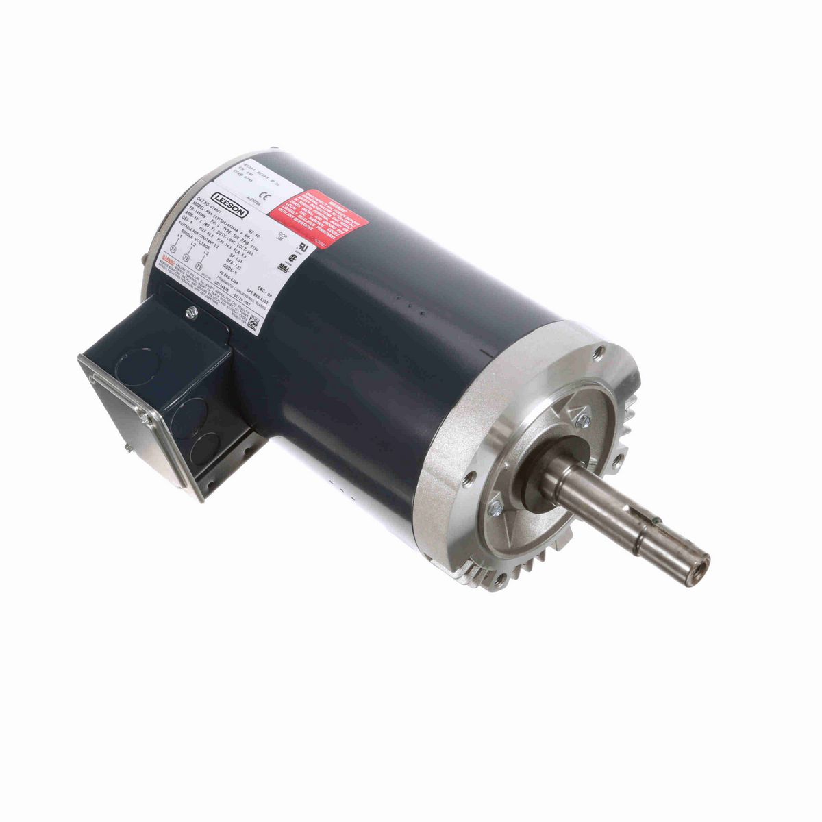 LEESON Close-Coupled Pump Motor, 2 HP, 3 Ph, 60 Hz, 200 V, 1800 RPM, 145JMV Frame, DP - GT4007