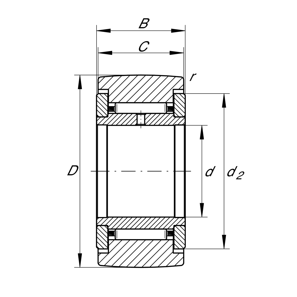 Опорный ролик INA NATR20 (NATR 20)