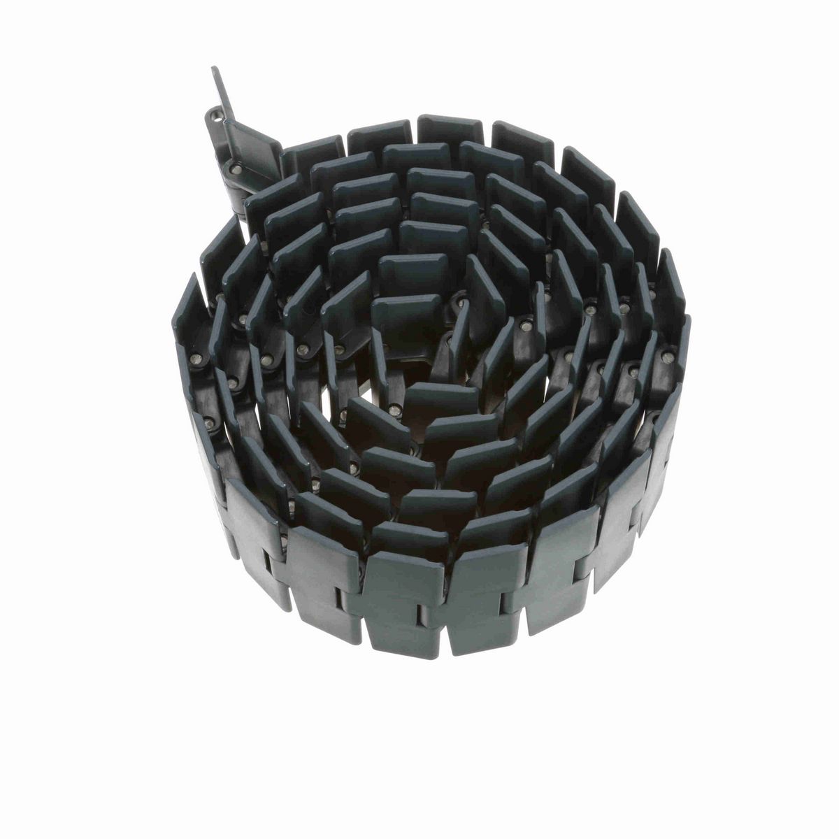 System Plast 880M Side-flexing Solid Top, Material: NG evo (Gray Blue), Width: 4.5in, Pitch: 1.5in - NGE880M-K450